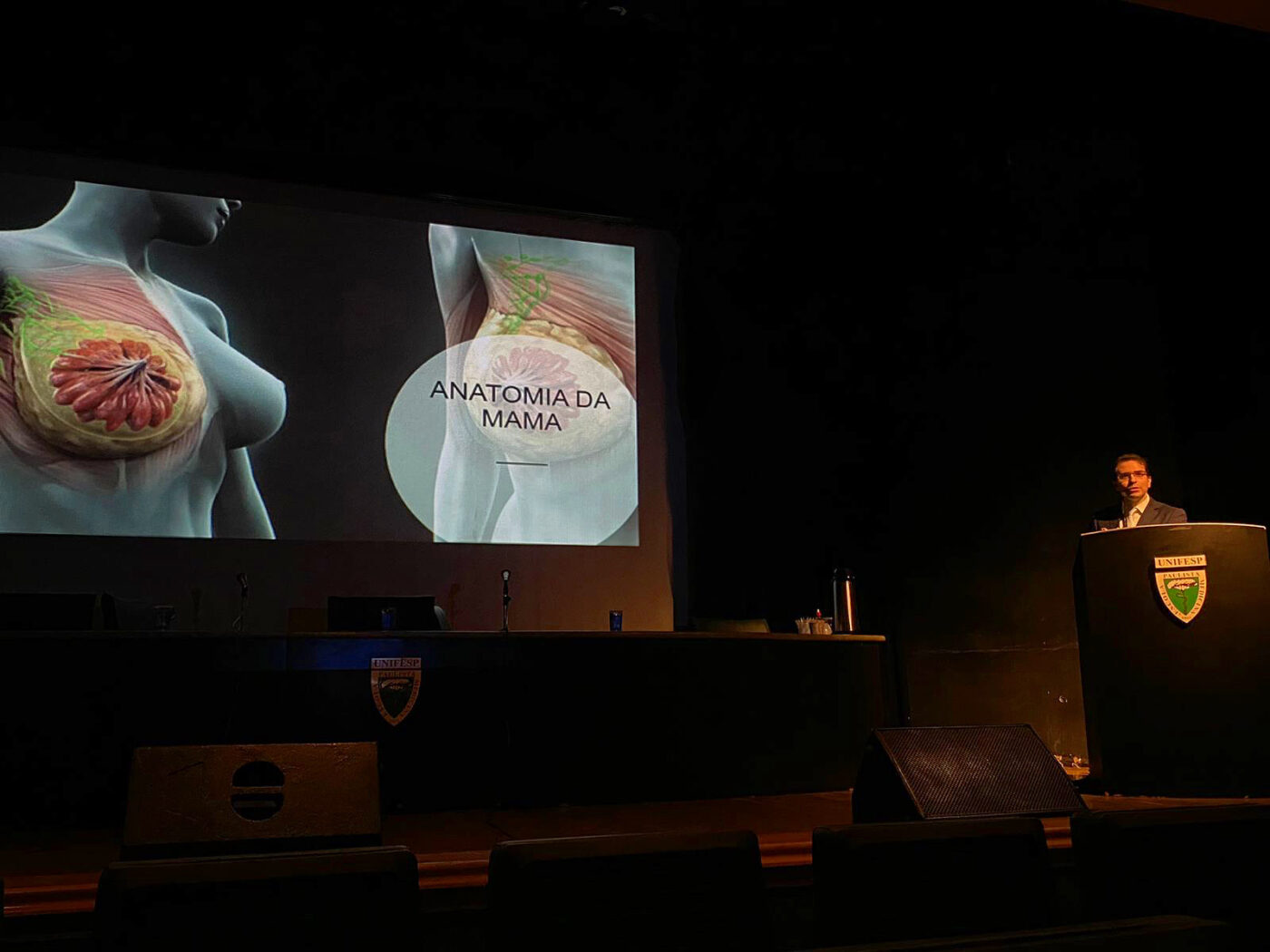 Palestra sobre anatomia da mama